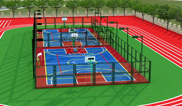 太陽能籃球場配置方案